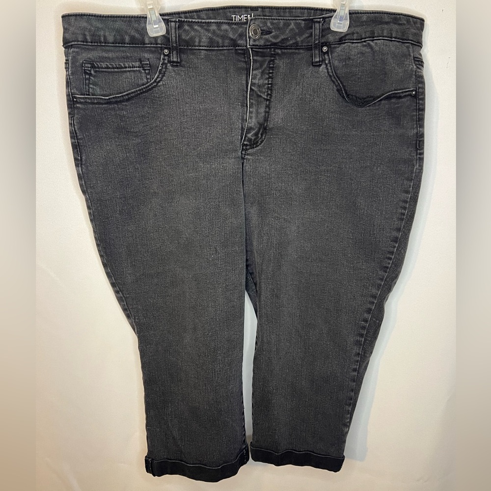 Time & Tru Mid-Rise Stretch Denim Cropped Jeans Size 20